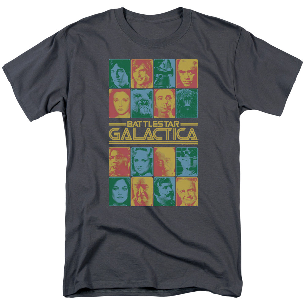 Battle Star Galactica 35Th Anniversary Cast Mens T Shirt Charcoal