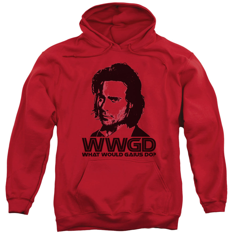 Battlestar Galactica WWGD Mens Hoodie Red