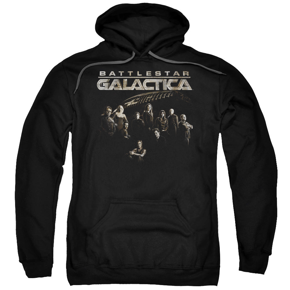 Batlestar GalACtica Batle Cast Mens Hoodie Black