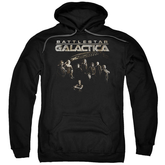 Batlestar GalACtica Batle Cast Mens Hoodie Black