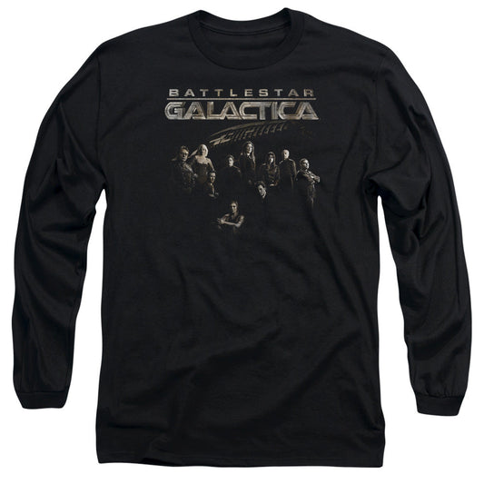 Batlestar GalACtica Batle Cast Mens Long Sleeve Shirt Black