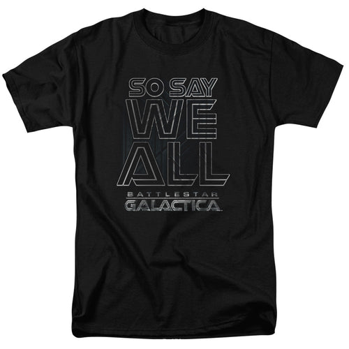 Battle Star Galactica Together Now Mens T Shirt Black
