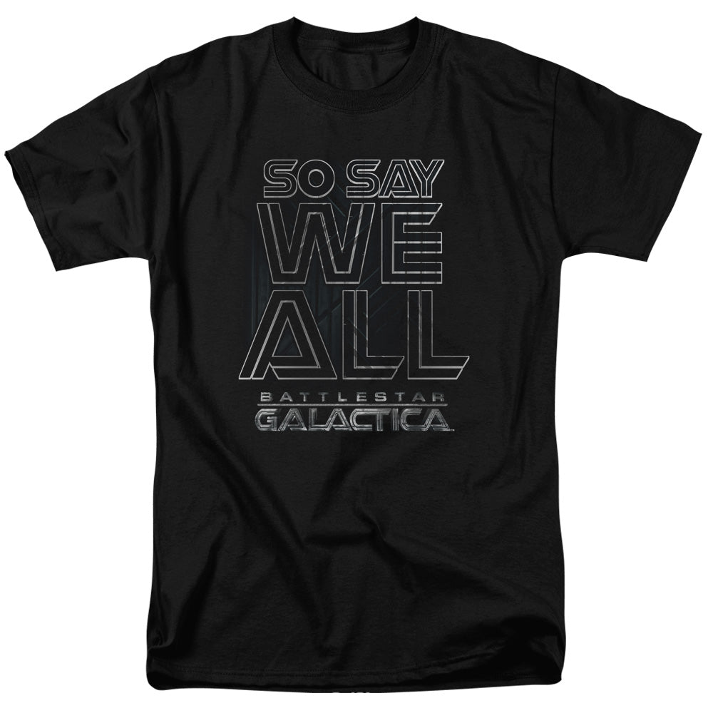 Battle Star Galactica Together Now Mens T Shirt Black