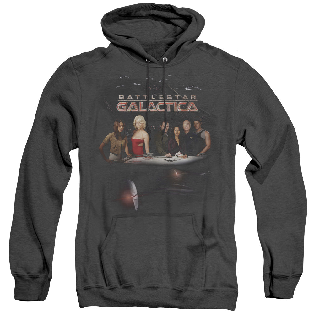 Battlestar Galactica Destiny Heather Mens Hoodie Black