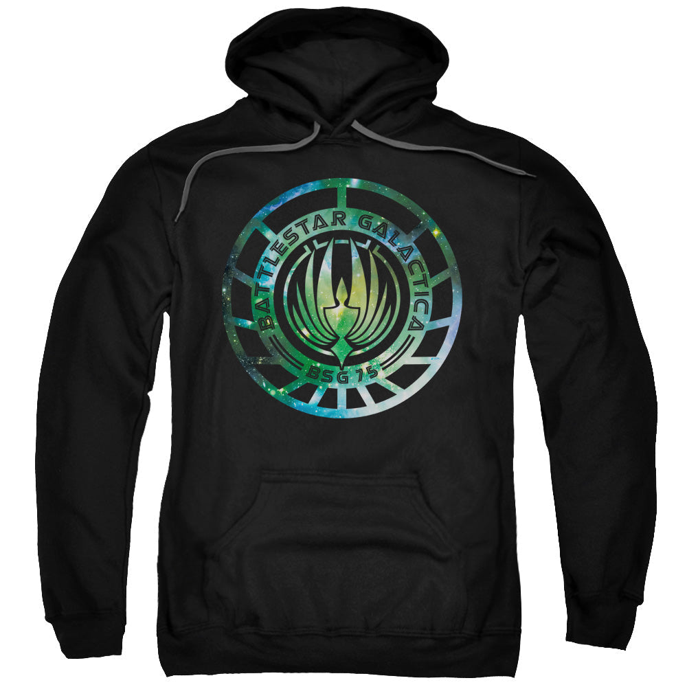 Batlestar GalACtica (New) Galaxy Emblem Mens Hoodie Black