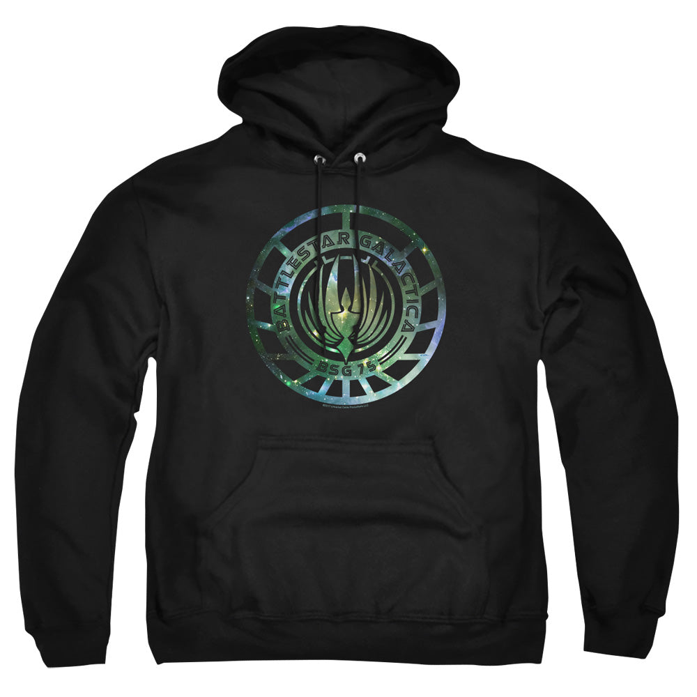 Battlestar Galactica (New) Galaxy Emblem Mens Hoodie Black