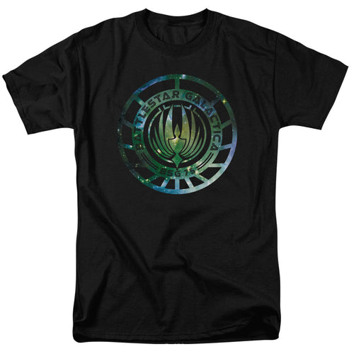 Battlestar Galactica (New) Galaxy Emblem Mens T Shirt Black