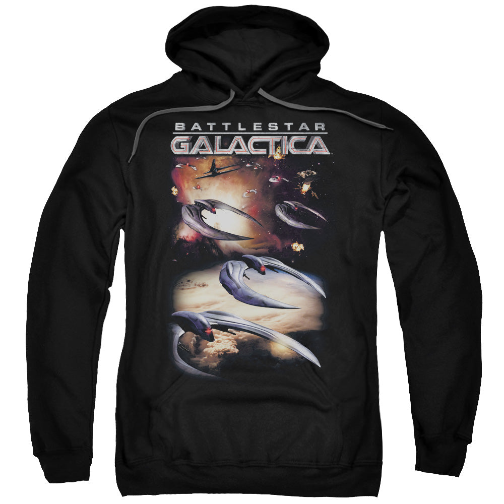 Batlestar GalACtica (New) When Cylons AtACk Mens Hoodie Black