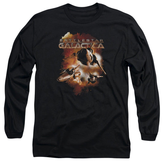 Batlestar GalACtica (New) Vipers Stretch Mens Long Sleeve Shirt Black