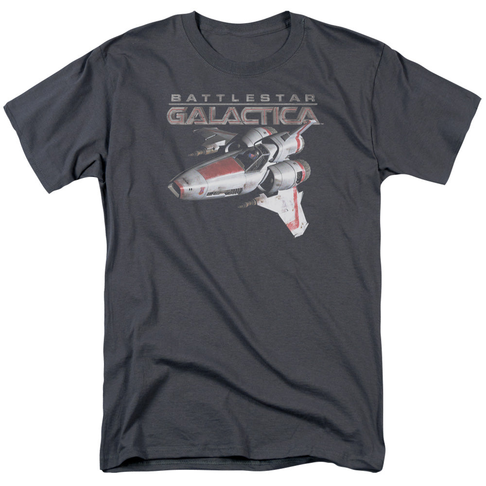 Battle Star Galactica Mark Ii Viper Mens T Shirt Charcoal