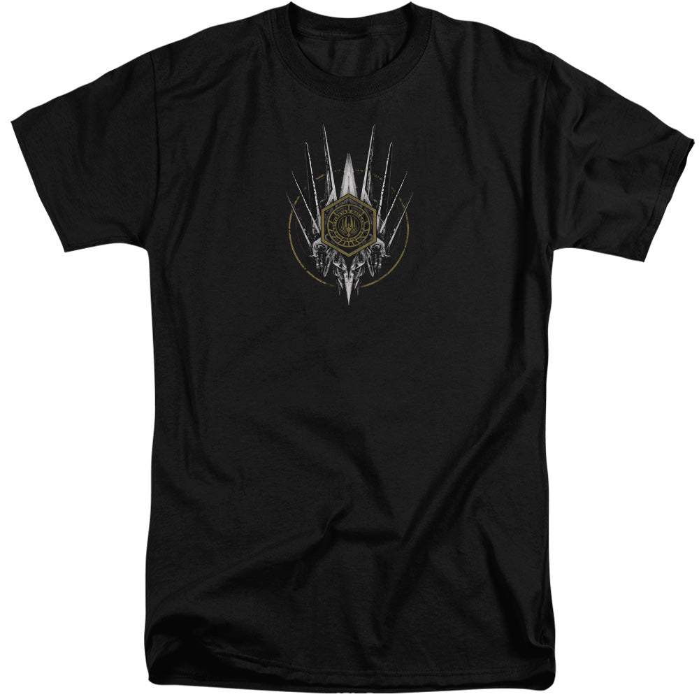 Battlestar Galactica Crest Of Ships Mens Tall T Shirt Black
