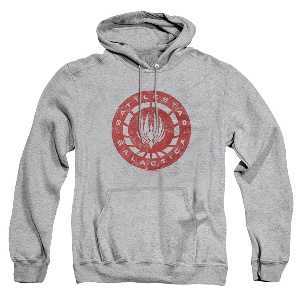 Bsg Eroded Logo Mens Hoodie Athletic Heather