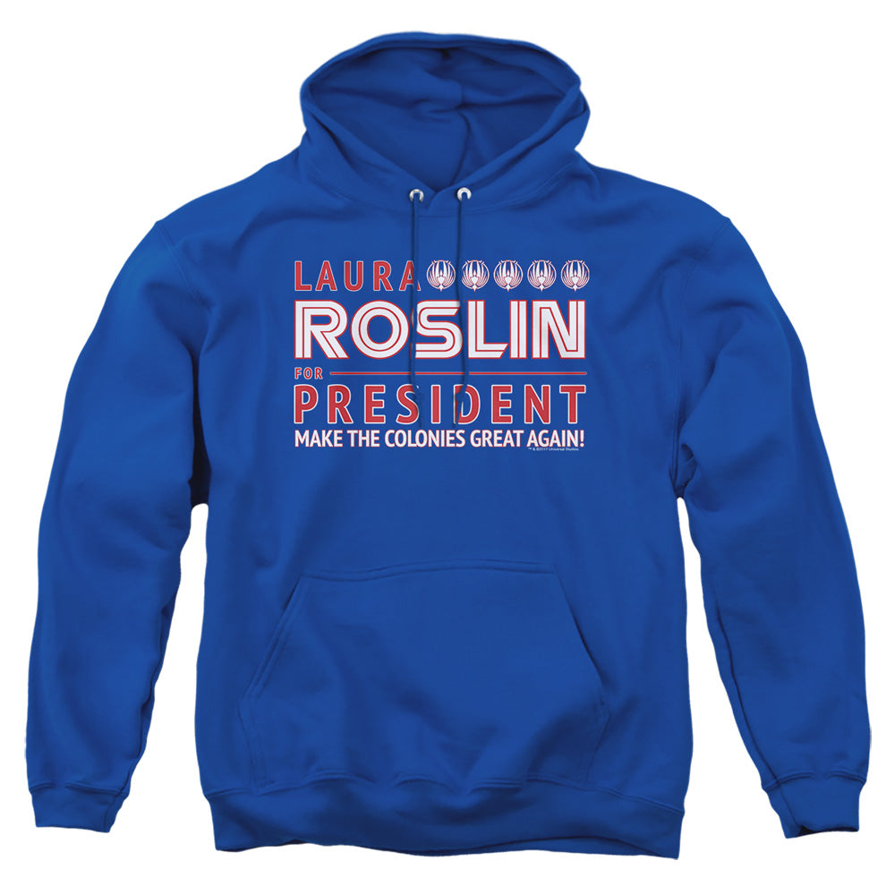 Bsg Roslin For President Mens Hoodie Royal