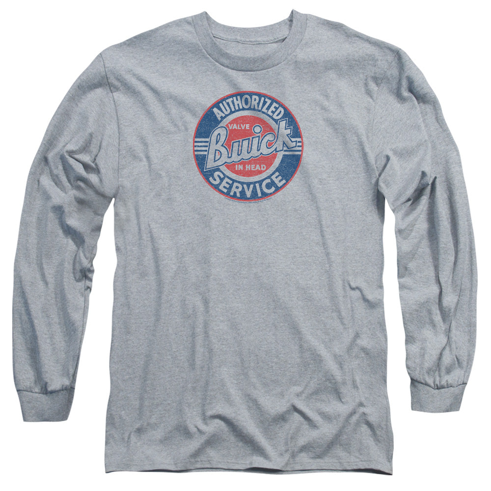 Buick Authorized Service Mens Long Sleeve Shirt Athletic Heather Officially Licensed