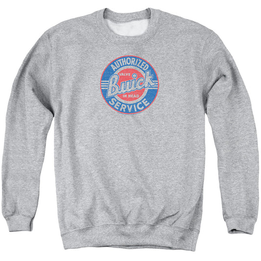 Buick Authorized Service Mens Crewneck Sweatshirt Athletic Heather Officially Licensed