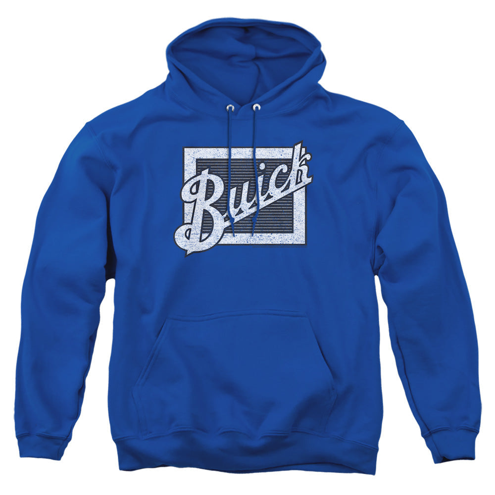 Buick Distressed Emblem Mens Hoodie Royal