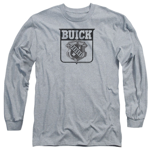 Buick 1946 Emblem Mens Long Sleeve Shirt Athletic Heather Officially Licensed