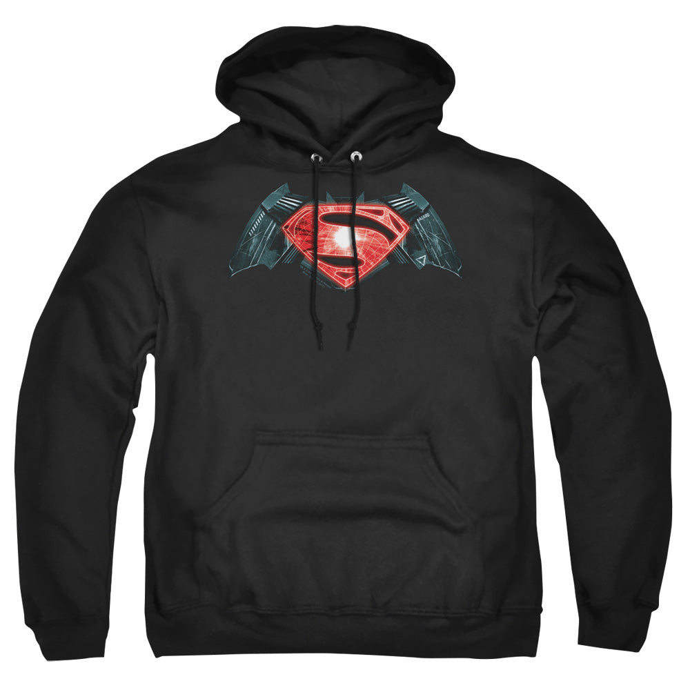 Batman V Superman Industrial Logo Mens Hoodie Black