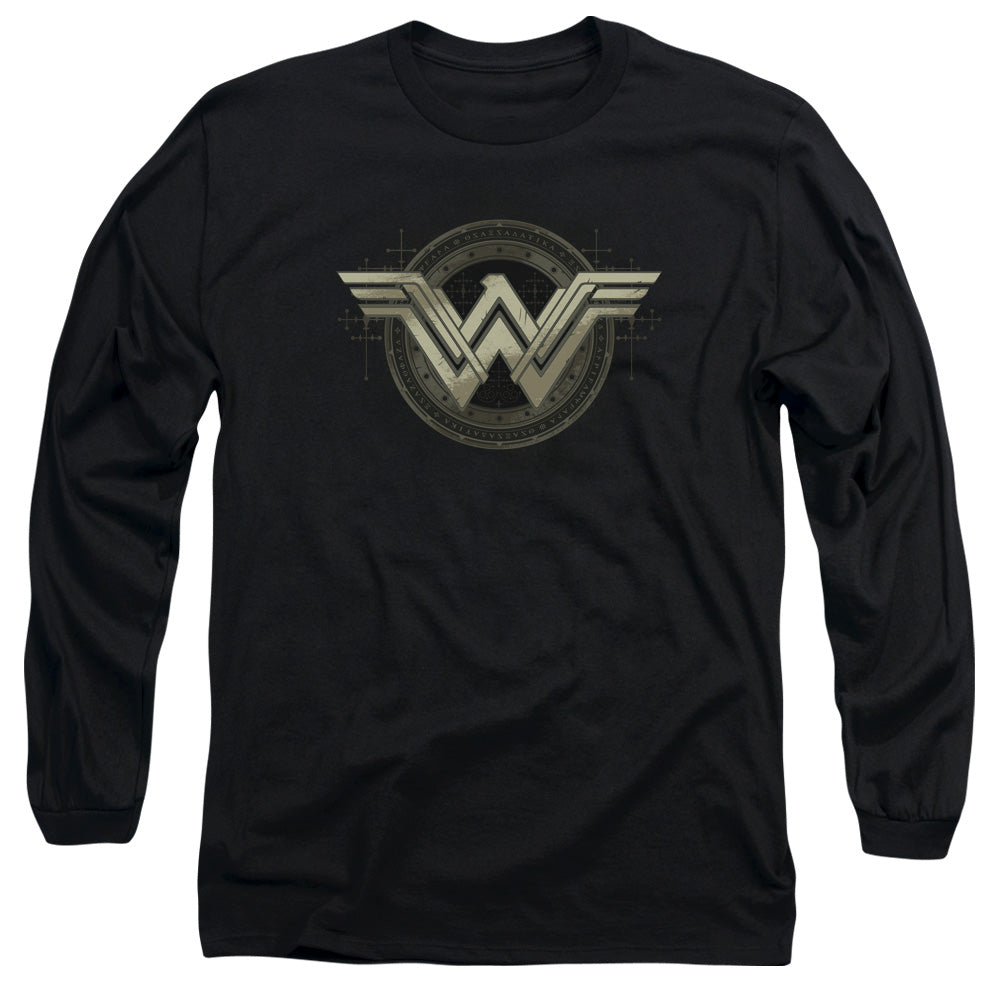 Batman V Superman Ancient Emblems Mens Long Sleeve Shirt Black