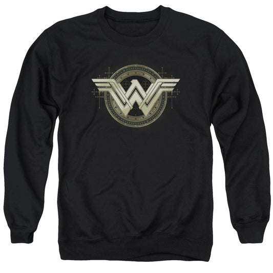 Batman V Superman Ancient Emblems Mens Crewneck Sweatshirt Black Officially Licensed