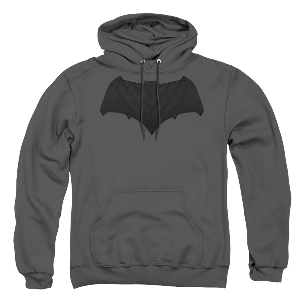 Batman V Superman Batman Logo Mens Hoodie Charcoal
