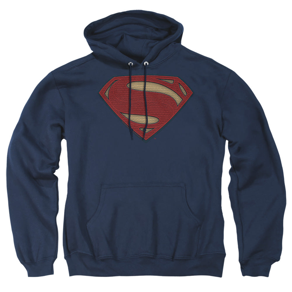 Batman V Superman Super Movie Logo Mens Hoodie Navy