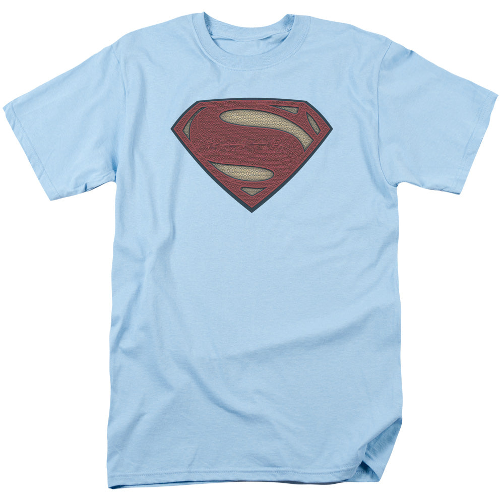 Batman V Superman Super Movie Logo Mens T Shirt Light Blue