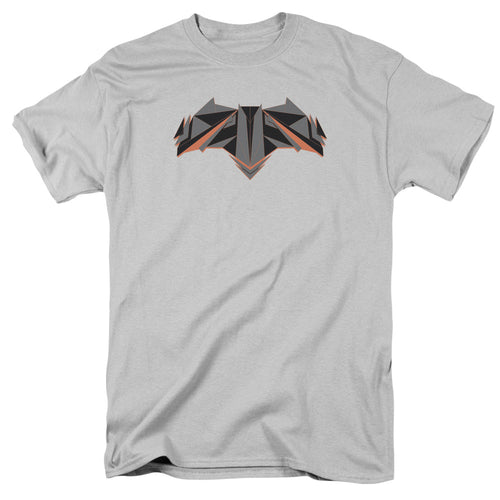 Batman V Superman Tech Bat Logo Mens T Shirt Silver