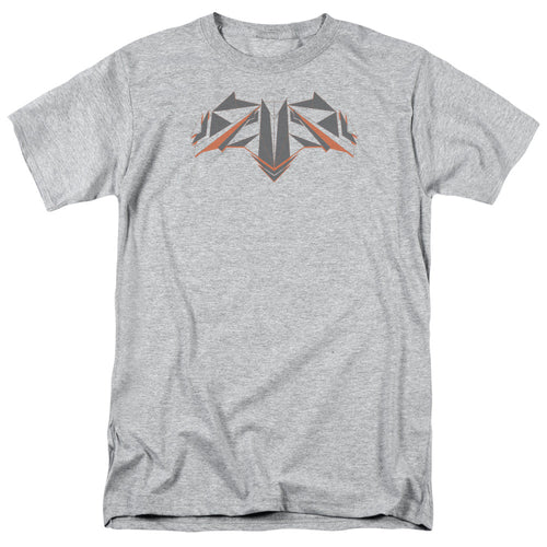 Batman V Superman Tech Bat Logo Mens T Shirt Athletic Heather