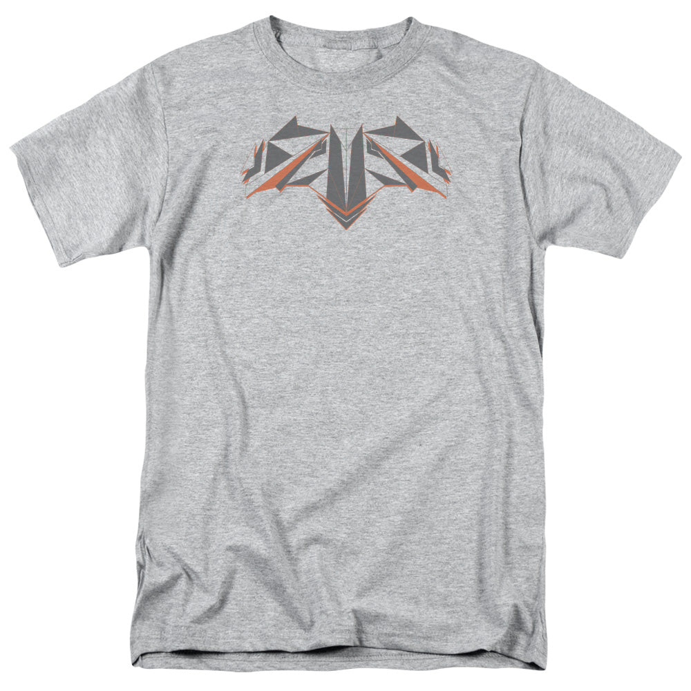 Batman V Superman Tech Bat Logo Mens T Shirt Athletic Heather