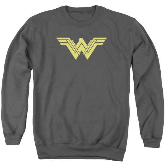 Batman V Superman Clean Line Logo Mens Crewneck Sweatshirt Charcoal Officially Licensed
