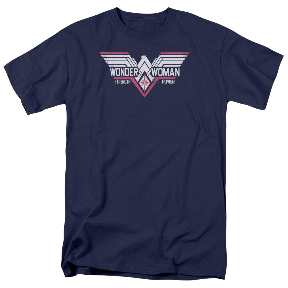 Batman V Superman Thunder Logo Mens T Shirt Navy
