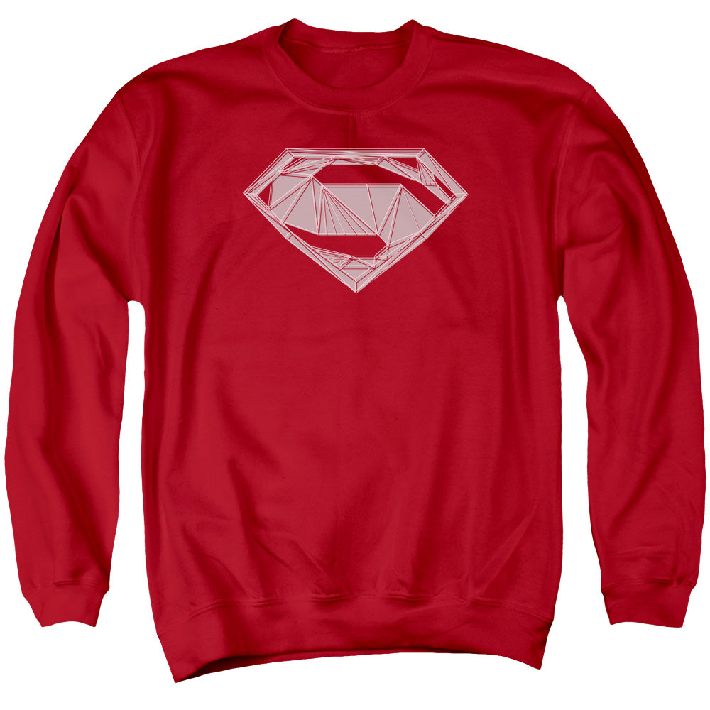 Batman V Superman Techy S Mens Crewneck Sweatshirt Red Officially Licensed
