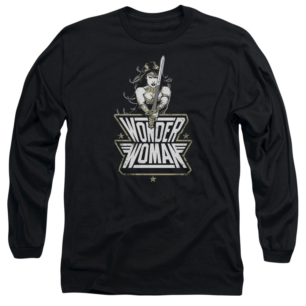 Batman V Superman Tough Mens Long Sleeve Shirt Black