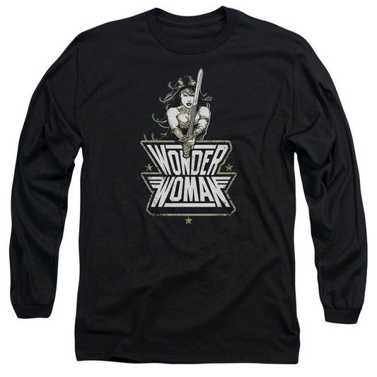 Batman V Superman Tough Mens Long Sleeve Shirt Black