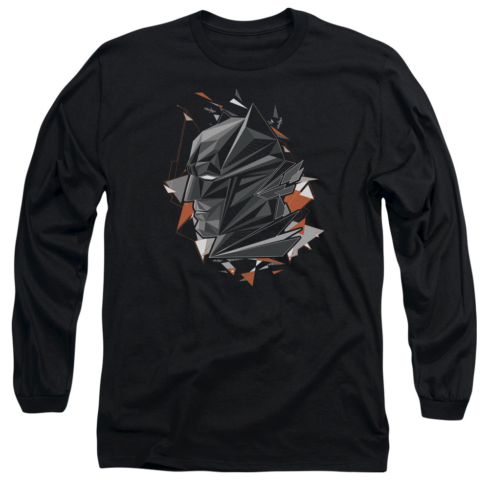 Batman V Superman Bat Head Tech Mens Long Sleeve Shirt Black
