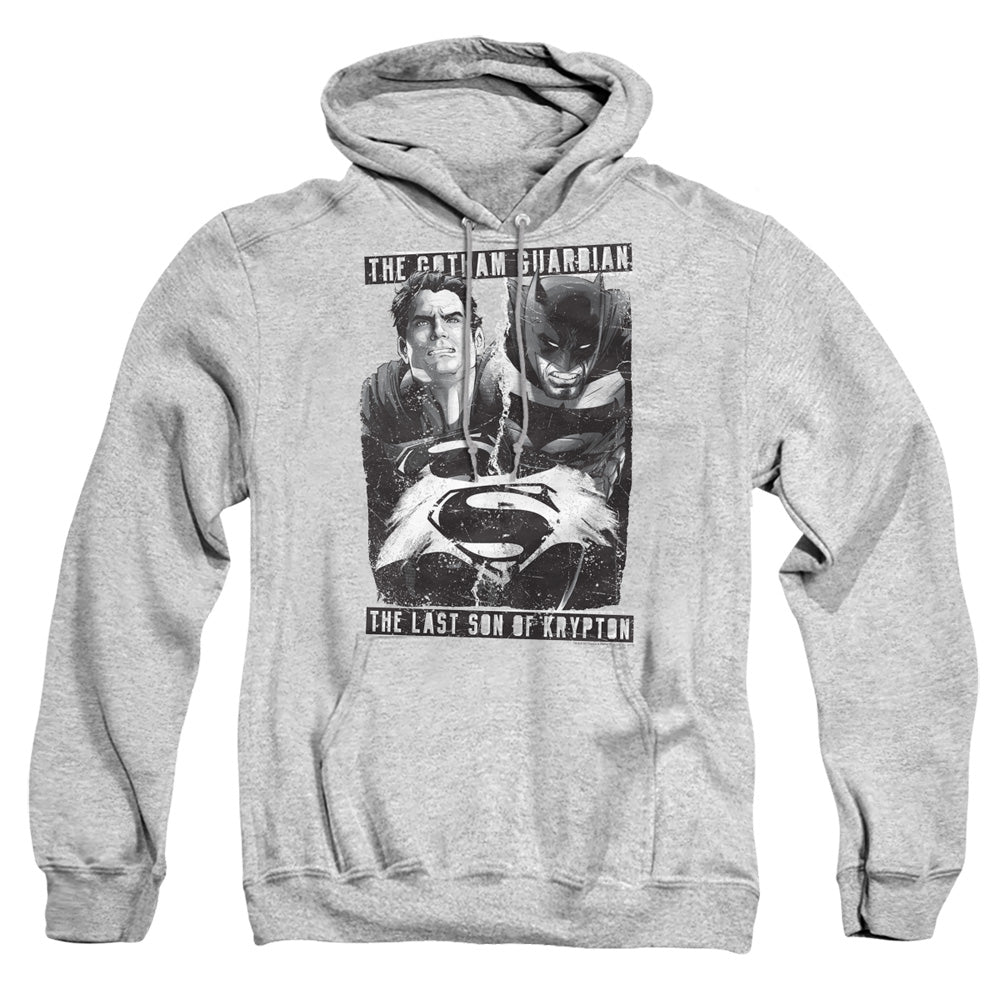 Batman V Superman Guardian V Son Mens Hoodie Athletic Heather