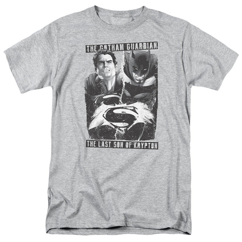Batman V Superman Guardian V Son Mens T Shirt Athletic Heather