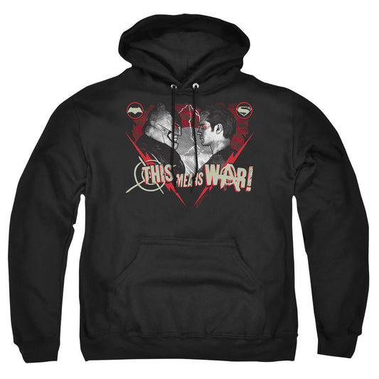 Batman V Superman This Means War Mens Hoodie Black