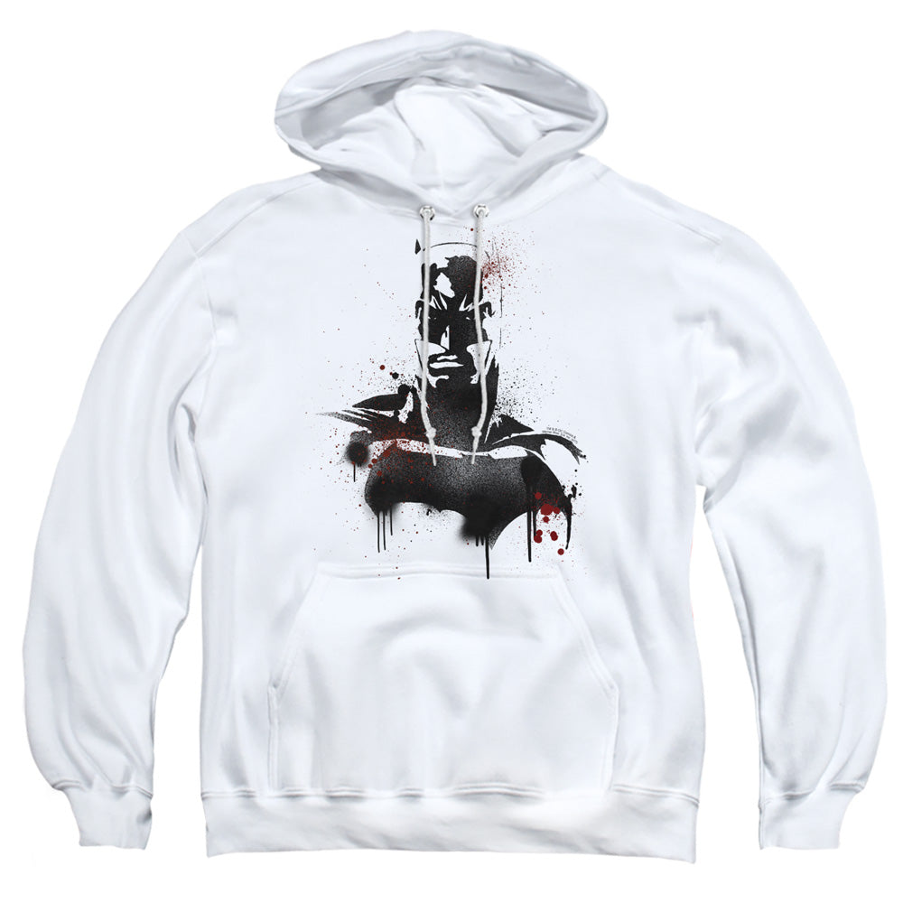 Batman V Superman Batman Spray Mens Hoodie White