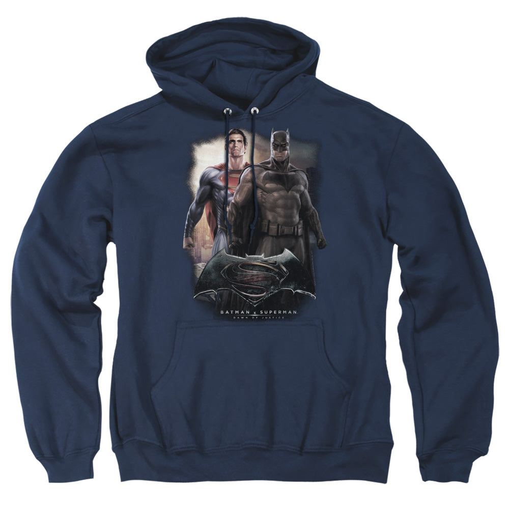 Batman Vs Superman Dawn Mens Hoodie Navy