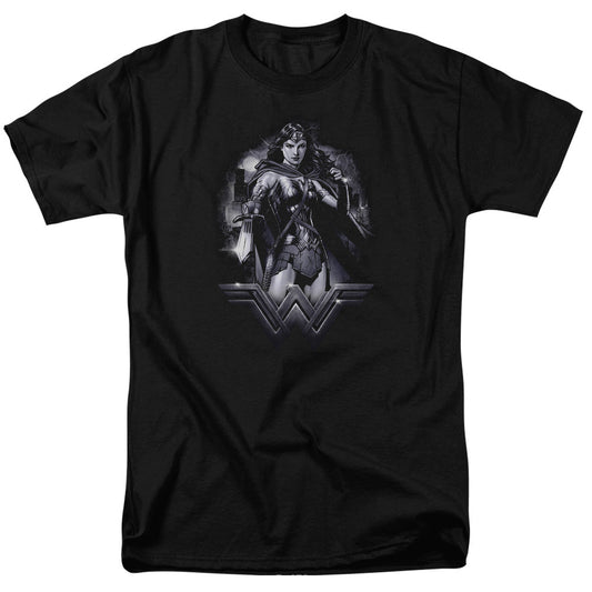 Batman Vs Superman Rainy Night Mens T Shirt Black