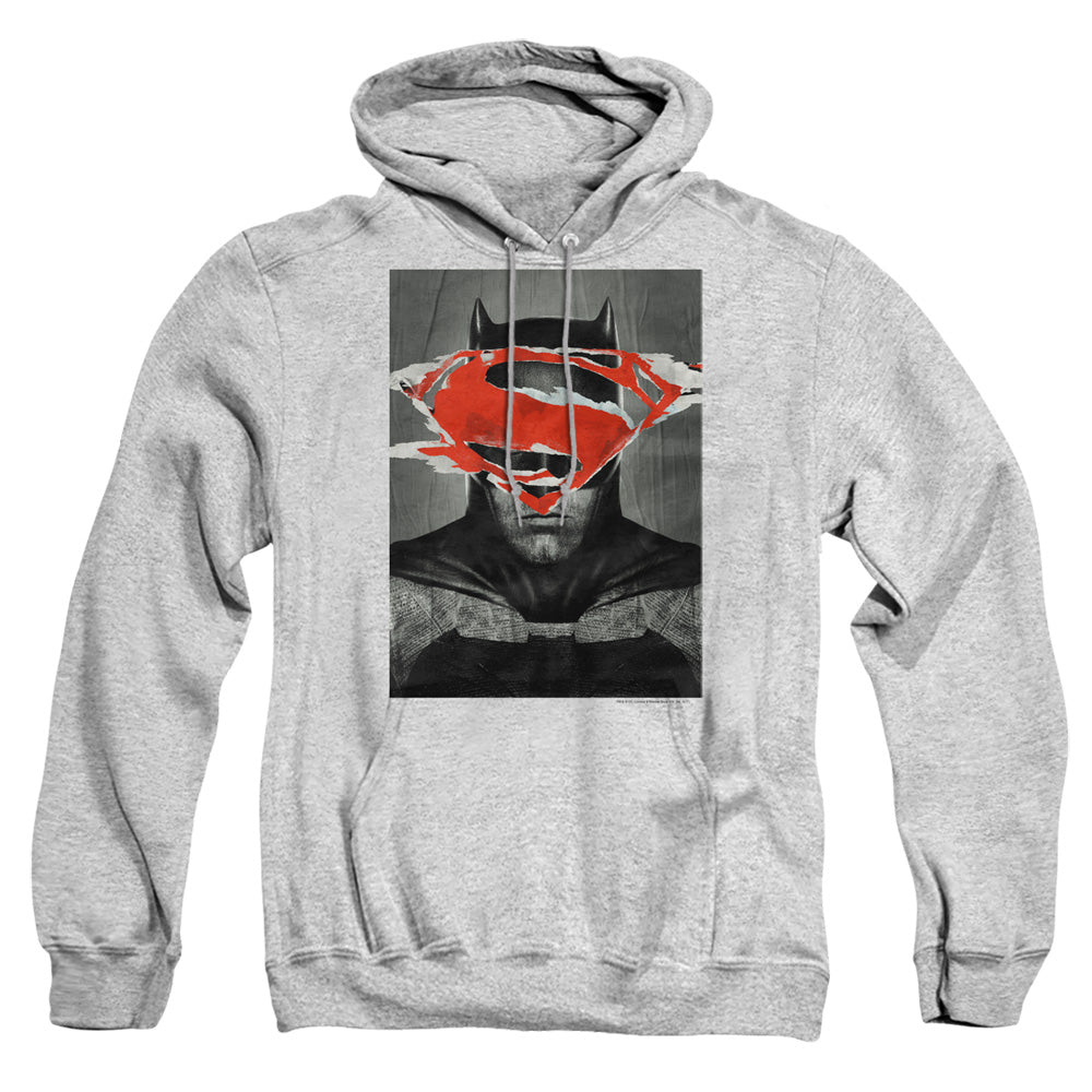 Batman Vs Superman Batman Poster Mens Hoodie Athletic Heather