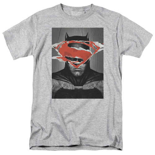 Batman Vs Superman Batman Poster Mens T Shirt Athletic Heather