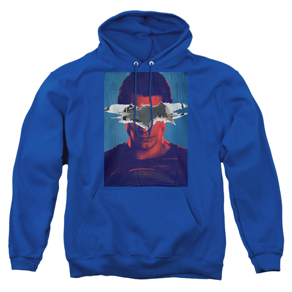Batman Vs Superman Superman Poster Mens Hoodie Royal