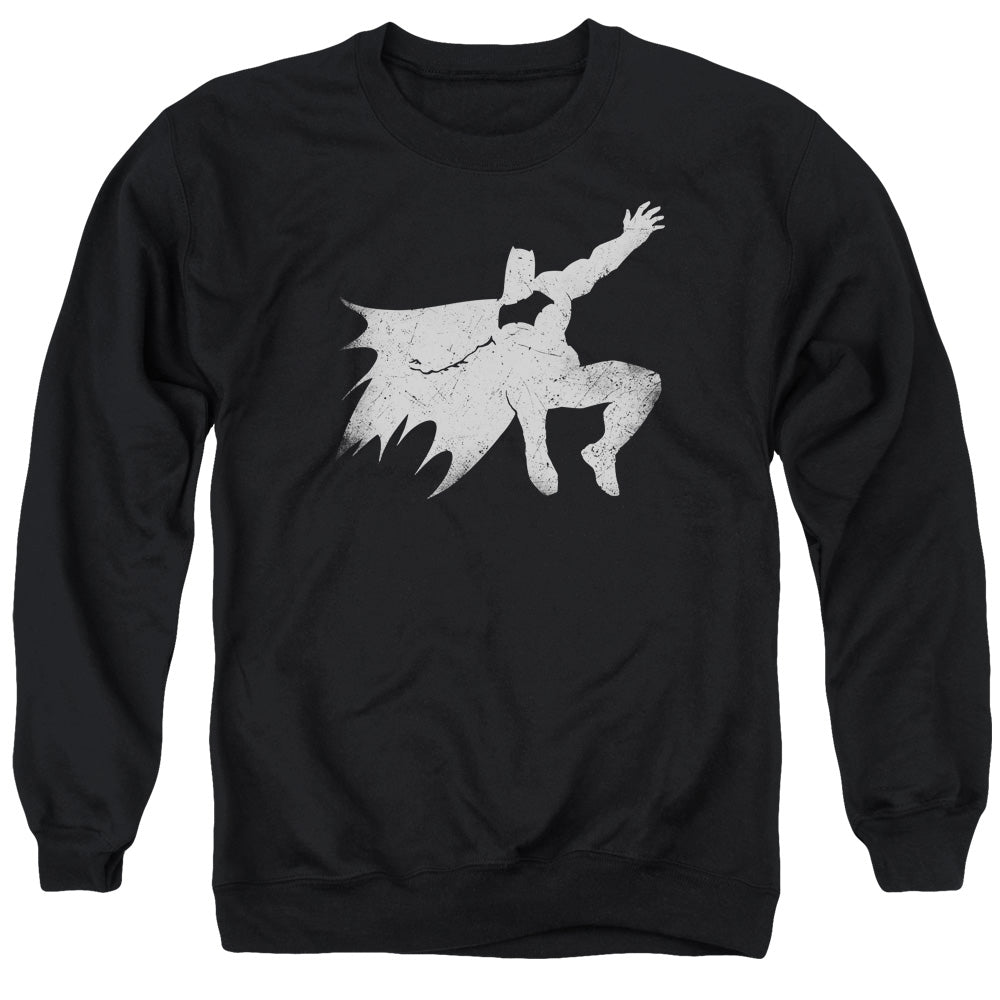 Batman V Superman Knight Silhouette Mens Crewneck Sweatshirt Black Officially Licensed