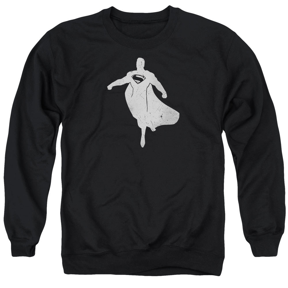 Batman V Superman Superman Silhouette Mens Crewneck Sweatshirt Black Officially Licensed
