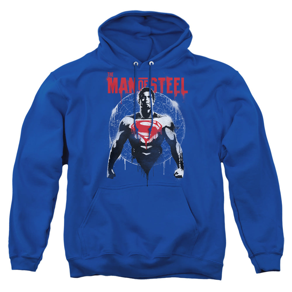 Batman V Superman Super Spray Mens Hoodie Royal