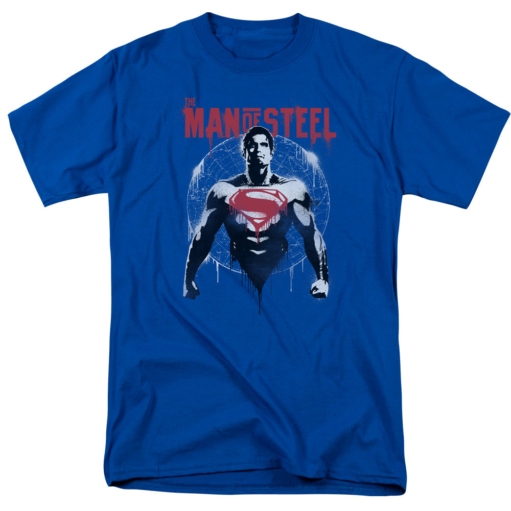 Batman V Superman Super Spray Mens T Shirt Royal