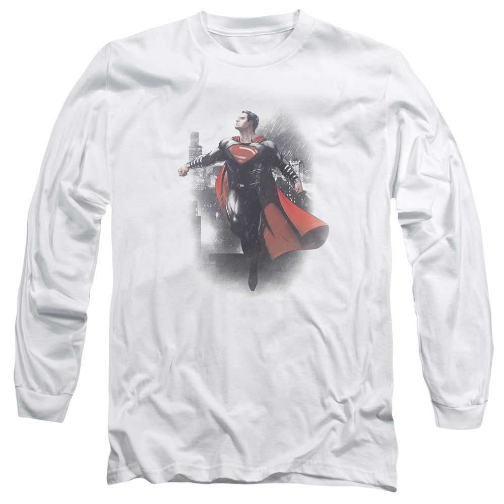 Batman Vs Superman A New Dawn Mens Long Sleeve Shirt White